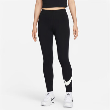耐克nikesportswearclassics女子高腰印花紧身裤dv7796010黑帆白xl