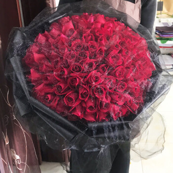 星卉鲜花速递99朵红玫瑰花束真花生日节日礼物西安深圳广州成都北京