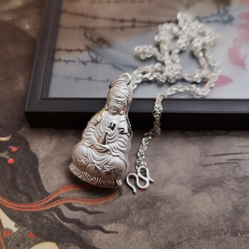 丝娅99银佛吊坠单独挂饰男女儿童不项含链520七夕情人节礼物送男女友