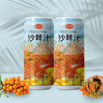 plus会员果仁食客新疆特产鲜榨沙棘汁310ml6罐2件