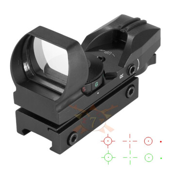 DIANA 红色四变点全息瞄准器 红膜四变点内红点全息瞄准镜 全金属上下左右可调节瞄准仪寻鸟镜 108红绿四变点20MM