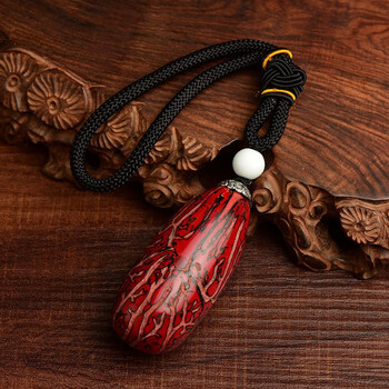 千眼菩提彩果 彩色菩提子原籽打磨好红绿玉化果手把件 三彩果成品