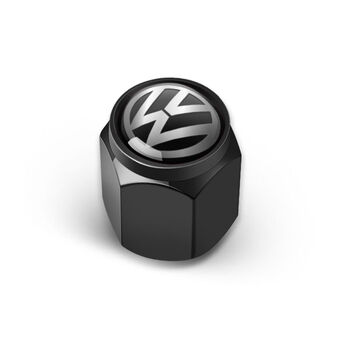 车隐士 汽车轮胎气门嘴帽防盗个性轮胎气嘴帽气嘴盖气门芯帽通用型 大众 4个普通装-黑色