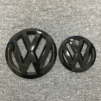 宗迁聪适用于大众cc改装黑标汽车中网标英文标尾标贴前车标新老款cc黑