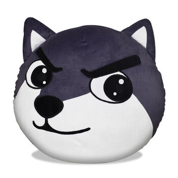 一朝春雪狗头表情抱枕 抖音网红狗头表情抱枕沙雕玩偶二哈狗头抱枕超