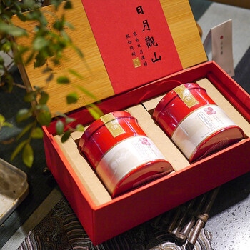 我茶日月观山礼盒200g装阿里山高山茶日月潭红茶礼盒干泡台茶叶礼品