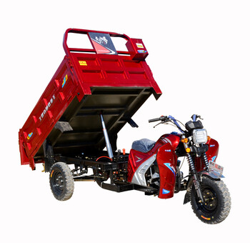 新款全新三轮摩托车自卸五轮货运载重王翻斗车水冷农用车新品实拍