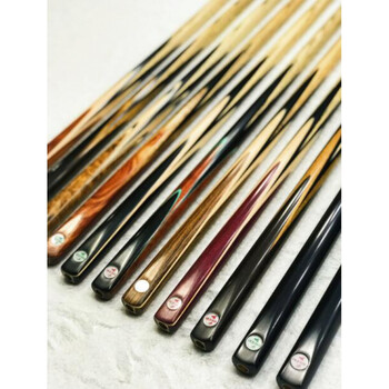 泰国master球杆古木台球杆桌球杆斯诺克黑八小头十六彩单面插花黑牌