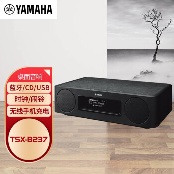 雅马哈（YAMAHA）TSX-B237 音响音箱 迷你音响 CD播放器 FM收音机 USB播放机 蓝牙台式音响 胡桃木色