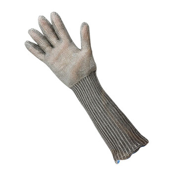 华消不锈钢丝防割手套5级屠宰场杀鱼防护手套耐切割耐磨手套左右手