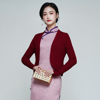 芬格顿旗袍外搭配的小开衫司藤同款披肩春秋新款小外套婚礼妈妈高端