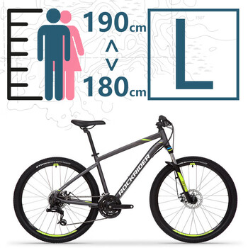 迪卡侬山地车自行车ST520单盘530变速540学生成人女男RR ST520灰色L号 27.5英寸 24速【图片 价格 品牌 报价】-京东
