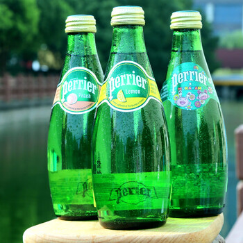 巴黎水法国原装进口perrier原味330ml4瓶含气天然矿泉水 330ml*4瓶