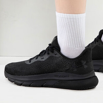 安德玛(underarmour)跑步鞋男鞋23秋季黑武士新款轻质缓震训练鞋网面