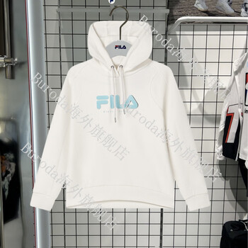 斐乐(fila) 2024春季新款女装时尚舒适针织连帽套头卫衣 f11w414213