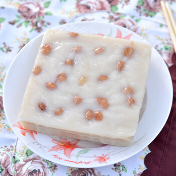 福建福州特产手工白年糕500gx2盒传统小吃水磨白糖糍粑糯米白糖 