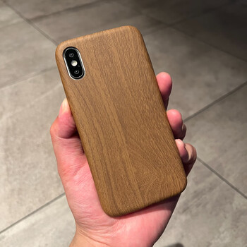 lism 手感好胡桃木质适用于iphonex/xs手机壳苹果xsmax简约xr木纹软壳