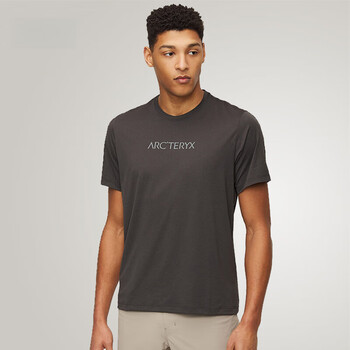 始祖鸟圆领速干短袖恤男 25155 黑灰色_black heather xl【图片 价格