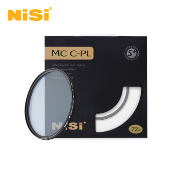 耐司（NiSi）MC CPL 72mm 单反偏光镜 双面多膜 增加饱和度 铝材 风光摄影 单反滤镜
