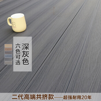 晓江南户外地板花园露台屋顶塑木地板木塑阳台庭院室外防水防腐高端共挤款 深灰色 图片价格品牌报价 京东