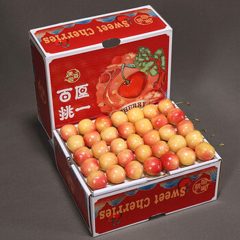 生鲜>水果>车厘子/樱桃>爵妃>爵妃美国雷尼尔金车4j顺丰空运佳红黄