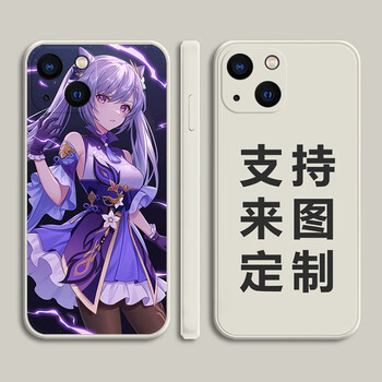 简纯 原神刻晴手机壳苹果14华为mate50周边p50卡通iqooneo6元神oppo