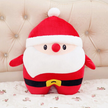 老人公仔暖手抱枕捂手枕毛绒玩具娃娃玩偶活动儿童圣诞节礼物 圆形款