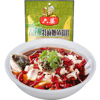 六婆青花椒鱼调味料258g 藤椒鱼调料水煮鱼花椒鱼调料川菜调味料青花椒调料2袋装 图片价格品牌报价 京东
