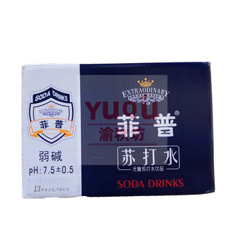 嫩个近期新货重庆风味苏打水饮品 无糖瓶装水特色390ml*15瓶整箱 菲普