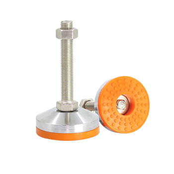 重型滑脚杯黄色实心铁固定地脚m20m30机床水平调节支撑脚杯d100 90*