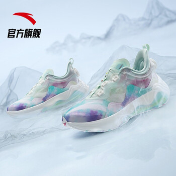 安踏星标系列星峦跑步鞋男2021新款全掌碳板运动鞋112045518a 泡沫绿