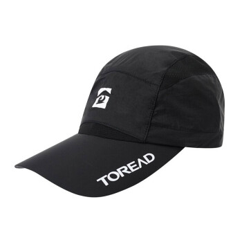 探路者（TOREAD）帽子新款户外遮阳透气徒步旅行登山帽 黑色 均码