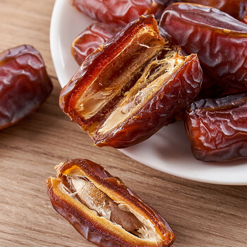 承真堂大椰枣特级新疆特产迪拜阿联酋特级伊拉克黄金丝枣零食精选2罐