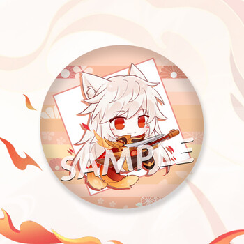 仔兔王者荣耀同人周边q版胸针细闪磨砂徽章吧唧胸章 百里守约(朱雀志)