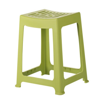 茶花凳子条纹凳餐桌凳简约现代创意餐凳家用方凳时尚欧式板凳 绿色 A0838P高凳4个装