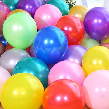 独特彩色生日气球装饰-盛世泰堡京东自营旗舰店