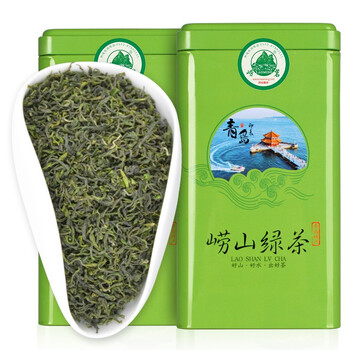 崂茗崂山绿茶2021新茶500g山东青岛特产高云雾绿茶浓香豆香耐泡春茶