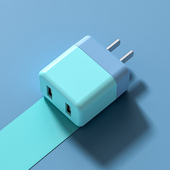 小米智能卡通周边通用快充双口充电头适用于苹果typec多口快充usb三