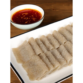 每口知足魔芋素毛肚商用火锅串串凉拌食材钵钵鸡黑毛肚素食代餐麻辣烫