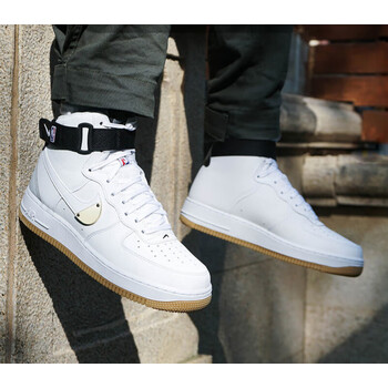 nike耐克af1空军一号nba黑白金男子高帮休闲板鞋 ct2306-100 ct2306