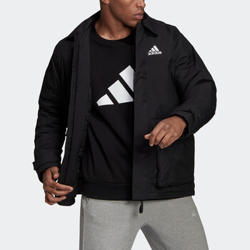 阿迪达斯 (adidas) 男装户外运动保暖棉服gv5357 黑色 黑色 a/m