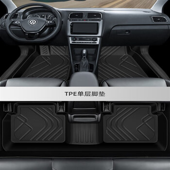 鑫广宝大众polo脚垫专用全包围plus两厢汽车13老波罗主驾驶原厂tpe丝
