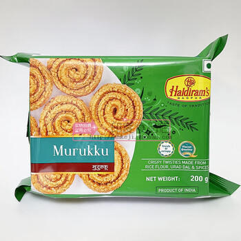 indian food 印度零食 snacks haldirams butter murukku long mu