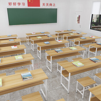 学生课桌椅培训桌辅导班学校书桌托管班补习班写字桌教室书法桌子 单