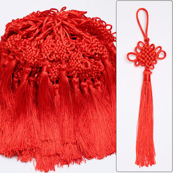 中国结挂件小装饰小号6-8盘结吊挂饰吉祥家居diy配件流苏穗子 中国结