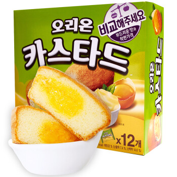 韩国直邮 好丽友（ORION）  蛋黄派 休闲零食营养早餐下午茶 276g（12枚）