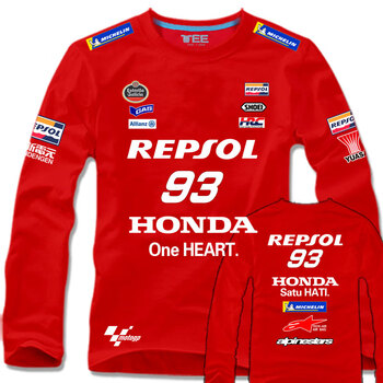ollymurs本田联名motogp厂队男机车骑行服纯棉长袖93号马奎斯同款衣服