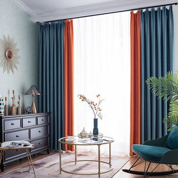 新款窗帘卧室遮光成品家用客厅大气落地阳台飘窗防晒遮阳加厚雅芙尼