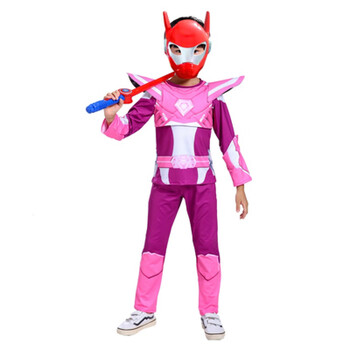 迷你特工队x衣服紧身衣铠甲勇士儿童cos卡通动漫服装福特玩具套装演出