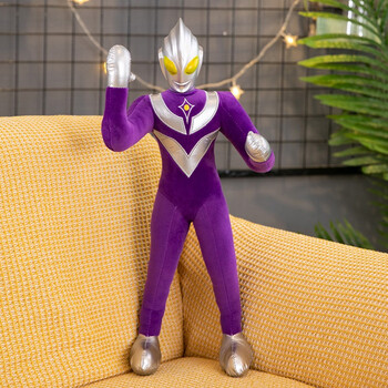 叮咚鹿奥特曼毛绒玩具迪迦赛罗公仔大号泰罗男孩睡觉抱枕布娃娃超人